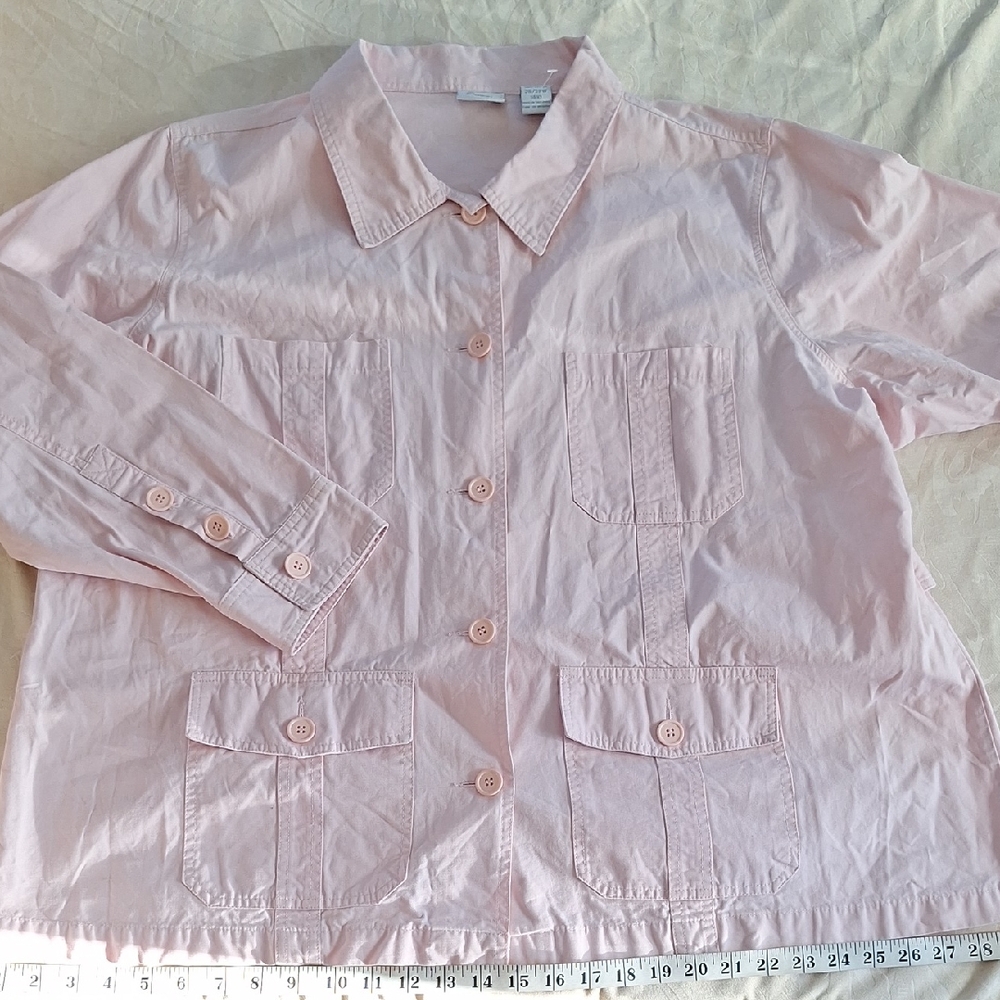 Avenue Light Pink Utility Jacket - image 1